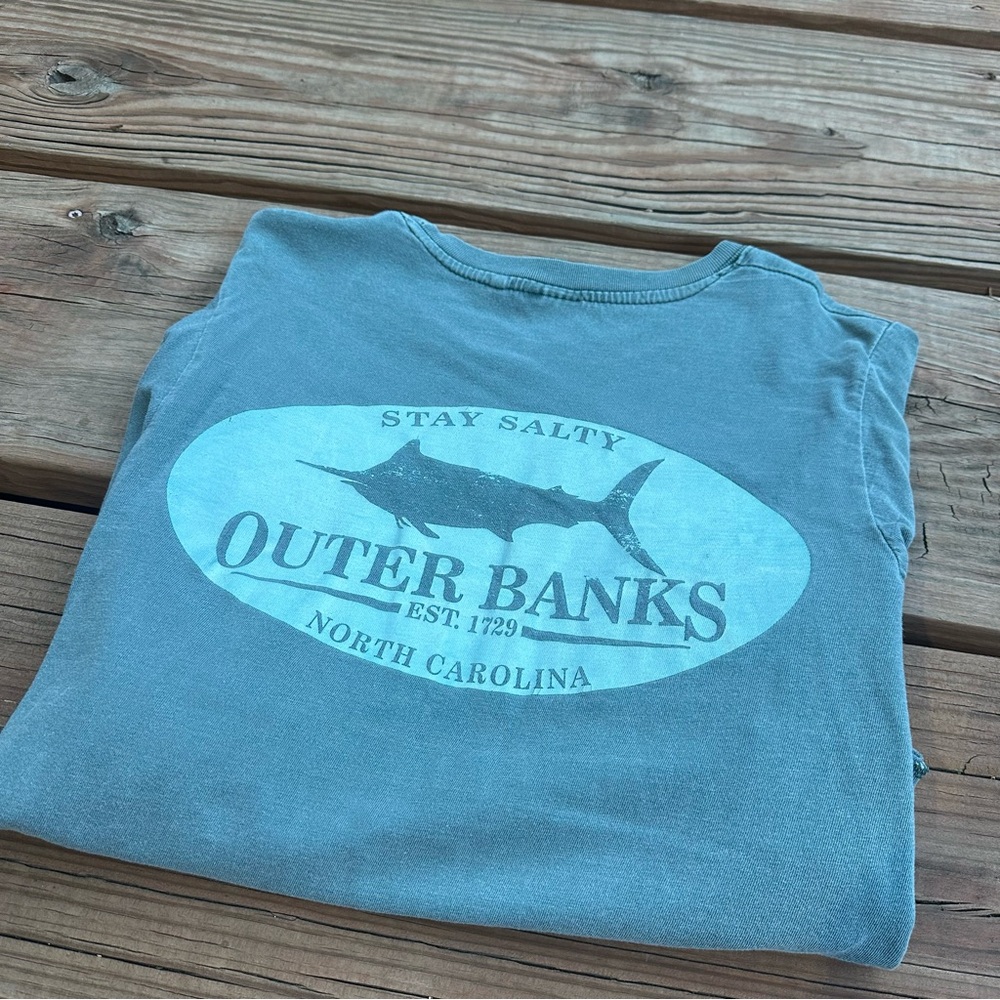'Stay Salty' North Carolina Graphic Tee - Blue